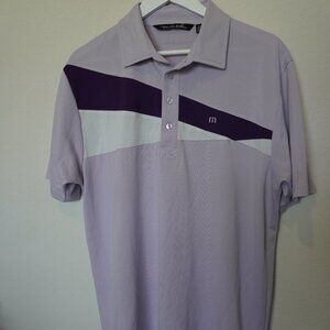 Travis Mathew Mutli Color Purple Polo Size Large